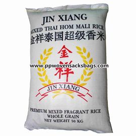 Chiny Białe duże, 50kg, tkane worki polipropylenowe do pakowania worków ryżowych 50 x 84 cm dostawca