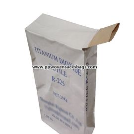 Chiny Wytrzymałe worki z papieru pakowego / worki z zaworami do pakowania z dwutlenkiem tytanu dostawca