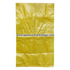 Chiny Przeciwpoślizgowe żółte polipropylenowe dziewicze worki tkane PP Worki do pakowania Cement, węgiel, słód dostawca