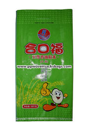 Chiny Custom High Gloss Bopp Laminated PP Woven Bags Rice Sacks in Green dostawca
